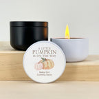 A Little Pumpkin is on the Way, Fall Baby Shower Favors, Unique Baby Shower Favors, Personalized Candles, Custom Candles, 2 oz Candle Favors (Set of 10) (White Tin) - Image 7