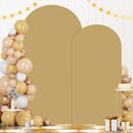 FOTSHARER Khaki Arch Cover Set of 2 Arch Backdrop Cover 6FT 7.2FT Wedding Arch Cover Chiara Backdrop Cover for Arch Stand Tan Spandex Arch Cover Balloon Backdrops Frame Cover for Bridal Showers Decor by FOTSHARER