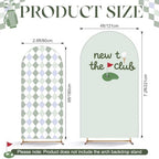 Mindsoft 2 Pcs New to the Club Backdrop Arch Cover, Green - Image 3