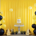 Yellow Backdrop Curtains-Wrinkle-Free Polyester Photography Drapes Party Curtain Background for Baby Shower Wedding Decorations- 32 X10FT (Yellow) - Image 7