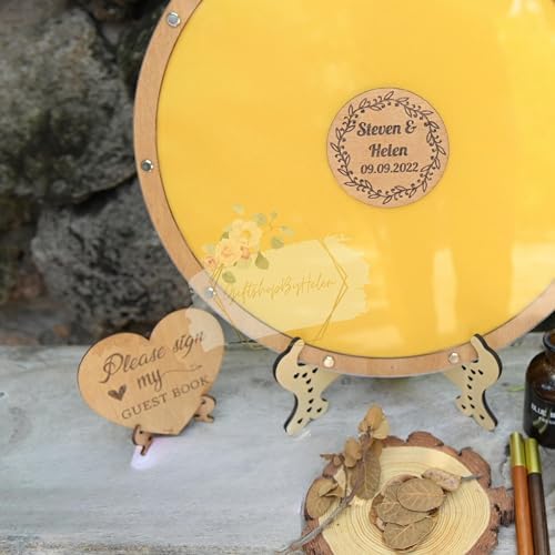 Wedding Guest Book Alternative, Wooden Heart Drop Box, Rustic Boho Sign-in - Image 3