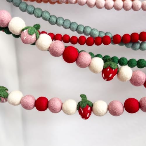Strawberry Garland, Strawberry Banner Birthday Decorations, Classroom Decor - Image 3