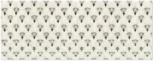 pnyoin Merry Christmas Wrapping Paper Roll,Oriental Fan Print Green Gift Wrap Perfect for Xmas,Birthday,Weddings, Brides, Holidays, Baby Showers，58 x 23 inches,3 Roll - Image 2