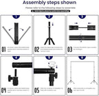 Jiang&Rong Portable Reverse-Folding Backdrop Stand Kit 10ft x 6.5ft(W x H) - Image 5