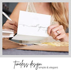 120 Heavyweight Blank Wedding Thank You Cards with Envelopes, Personalized Greetings Gratitude Letter From The New Mr and Mrs, Wedding Thank You Notes with Envelopes & Stickers (4x6 Inches) (120 Pack) - Image 4