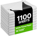 BEZNH White Tissue Paper Bulk, 14 x 20 Inches Gift Wrapping Tissue for Gift Bags Packaging DIY Crafts Wedding Birthday Christmas Decor（1100 Sheets） by BEZNH