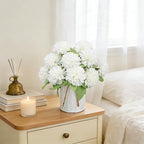 6 Set Pre-Made Flower Table Centerpieces - Ivory White - Image 6