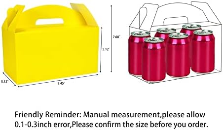 HUAPRINT Treat Gift Boxes, 30 Pack, Yellow, 9.45x5x5 IN - Image 2