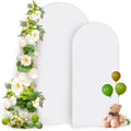 Hemmotop Stretchy Arch Backdrop Cover Set, White, 7.2ft, 6ft, Set of 2 by Hemmotop