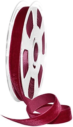 Morex Ribbon Nylon, 5/8 inch by 11 Yards, Beauty, Item 01215/10-422 Nylvalour Velvet Ribbon 5/8" by 11 yd by MorexRibbon