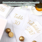 AceOrbit 30 Pack Acrylic Table Numbers 1-30 Gold with Stands,Classic - Image 4