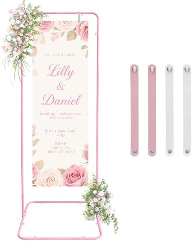 Wedding Welcome Sign Easel Metal Poster Holder Vendor Display Stand by IKULE