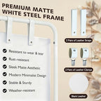 Jolitac Wedding Welcome Sign Holder, Adjustable Wedding Sign Stand Leather Hanging Straps & Design Bundle Heavy Duty Metal Easel Stand for Seating Charts, Bridal Showers, Birthday Party Displays - Image 5