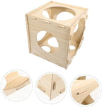 Balloon Size Marker Wood Box Measurement Sizer with 9 Holes Cube - Image 3