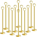 Urban Deco 12PK Table Number Holders Place Card Holders 12 Inch Table Card Holders Steel Card Holders for Photos, Food Signs, Memo Notes, Weddings, Restaurants, Birthdays（Gold） by UrbanDeco