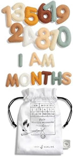 Baby Monthly Milestone Numbers – Signs & Photo Props – Soft Felt Letters & Numbers for Baby Announcement, Newborn Photography, Neutral - Image 4