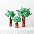 WEISPARK 100PCS Artificial Hydrangea Flowers, Fake Flowers Silk Hydrangea Full Flowers Heads with Stems for Wedding Home Party Shop Baby Shower Decor (Peacock Green) - Image 4