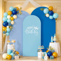 Blue Arch Backdrop Covers 6.6FT 7.2FT 8FT Baby Shower Wedding Photo Bridal Shower Birthday Party Arch Covers Stretchy Backdrop Set of 3 Spandex by LittleFunny
