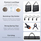 BEIYANG 8.5 x 10 FT Photo Backdrop Stand Kit, Adjustable Background Holder Support System Kit with Carrying Bag, for Photography Video Stutio, Parties Decoration, Advertising Display - Image 6