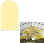 Happy Bee Days Celebration Yellow Arch Backdrop Stand Covers Sweet Bees Yellow Party Decorations 3x6ft Arches Backdrop Fabric Cover Supplies Kids Baby Shower Decors - Image 2