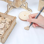 Heart Wedding Guest Book Alternative, Rustic Wooden Wedding Souvenirs with Heart Picture Frame, Heart Guest Book Drop Box, Personalized Decor Party Birthday - Image 4