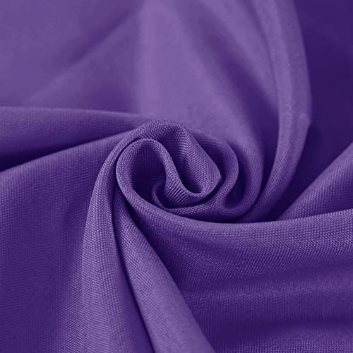 Fokitut 2 Pack Waterproof Rectangle Tablecloth, 60x120 Inch,Stain Resistant and Wrinkle Polyester Table Cloth, Fabric Table Cover for Kitchen Dining, Wedding, Party, Holiday Dinner-Purple - Image 4