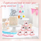Thenshop 50 Pcs Clear Cupcake Boxes Individual 3.5 Inch, Pink - Image 5