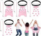 10 Sets Funny Baby Shower Games Set Table Tennis Twerk Game Swing Pacifier Race Swing Shaking Balls Diapers Game for Baby Shower How Many Balls Can You Catch in Your Diaper(Pink) by Unknown