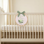 Embroidery Baby Name Sign, Personalized Welcome Baby Hoop Sign with Bow, Custom Baby Name Sign for Hospital, Infant Baby Shower Gifts New Parents (15) - Image 6