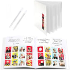 PBF (5 Pack) Photo Booth Album, Guest Book with 2x6 Clear Picture Inserts, White Cover with Plastic Sleeves & White Pages, Scrapbook Album for Photo Strips, Memory Book, Wedding, and Baby Showers by pbfPHOTOBOOTHFRAMES