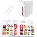 PBF (1 Pack) Photo Booth Album, Guest Book with 2x6 Clear Picture Inserts, White Cover with Plastic Sleeves & White Pages, Scrapbook Album for Photo Strips, Memory Book, Wedding, and Baby Showers by pbfPHOTOBOOTHFRAMES