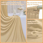 20FTx14FT Champagne Backdrop Curtains for Wedding, Birthday and Photography - Image 3