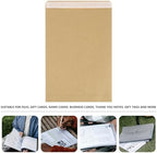 Vintage Kraft Paper Envelopes 50Pcs Glue Free Self Sealing File Bags - Image 3