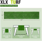 XLX TURF Green Artificial Grass Table Runner 12x120 Golf Party Decorations - Image 2