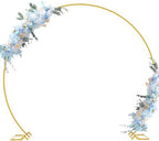 Fomcet Round Backdrop Stand Gold 8ft Circle Arch Large Metal Wedding Arch by Fomcet