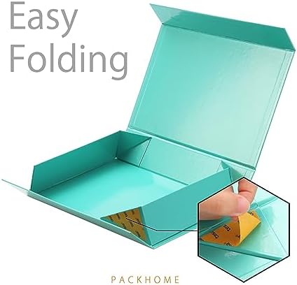 PACKHOME 6 Green Gift Boxes 11.5x8x2.5in with Magnetic Lids for Shirt - Image 5