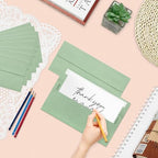 200 Pack Sage Green #10 Business Envelopes Letter Size Self-Seal - Image 5