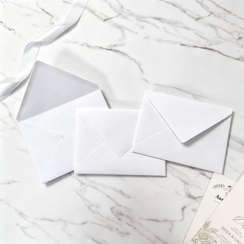 200 Pack 4x6 Envelopes, White A4 Envelopes with Gold Stickers - Image 6