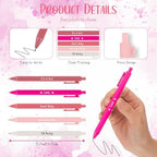 Spakon 60 Sets Baby Shower Favors for Guests Include Unscented Tealight Candles Multicolor Ballpoint Pen Thank You Card OPP Bags Gender Reveal Gifts for Baby Shower Game Prizes (Pink,Girl) - Image 2