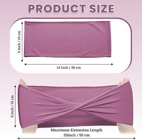 MDS Pack of 75 Spandex Chair Sashes Without Slider Buckles – Dusty Pink - Image 2