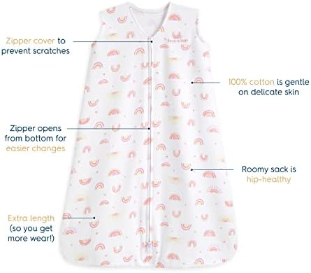 HALO SleepSack, 100% Cotton Wearable Blanket, Swaddle Transition Sleeping Bag, TOG 0.5 - Image 2