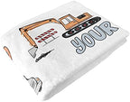 Sweet Jojo Designs Construction Truck Boy Milestone Blanket Monthly Newborn First Year Growth Mat Baby Shower Memory Keepsake Gift Picture - Grey Yellow Orange Red Blue Transportation Chevron Arrow - Image 6