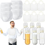 6 Sets Bottle Chug Baby Shower Games Juegos Para Plastic Baby Bottles Bibs Disposable Diapers Gender Reveal Games Baby Changing Diaper Race Game Decoration (Beige) by giftlyze