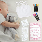 Newwiee 55 Pcs White Baby Bibs DIY Bib Decorating Design - Image 5