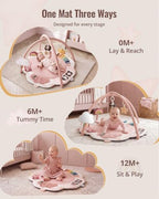 Blissful Diary Baby Play Gym, 5 Development Zones Activity Tummy Time Mat - Image 4