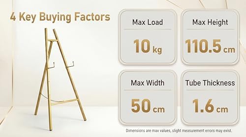Ns Jymb Gold Easel Stand for Welcome Sign and Wedding Decor - Image 6