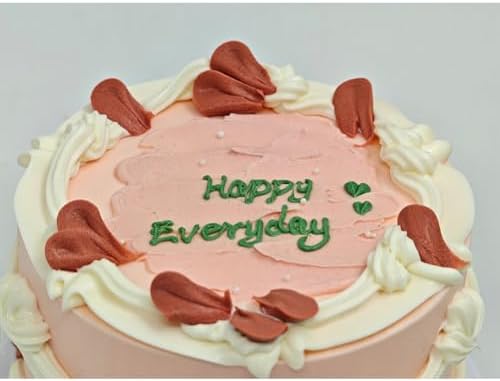 NICE PURCHASE Realistic Fake Birthday Cake Fake Food Bakery Shop Display Model Party Decoration Pro Cake Faux Replica Cake (6 inch wide & style H) - Image 2