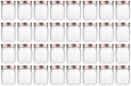 novelinks 8 oz Plastic Mason Jars and Clear Plastic Jars with Lids 8 oz by novelinks