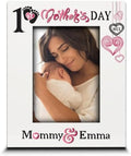 BELLA BUSTA- Personalize Baby First Year Memory Keepsake Picture Frame-Nursery Decor (1st Mother's day (5x7 Vertical)) by BELLA+BUSTA