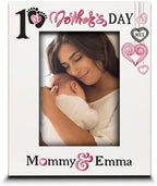 BELLA BUSTA- Personalize Baby First Year Memory Keepsake Picture Frame-Nursery Decor (1st Mother's day (5x7 Vertical)) by BELLA+BUSTA